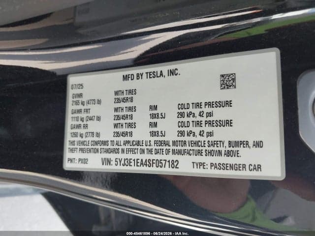 2025 TESLA MODEL 3 10