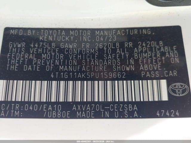 2023 TOYOTA CAMRY SE 9