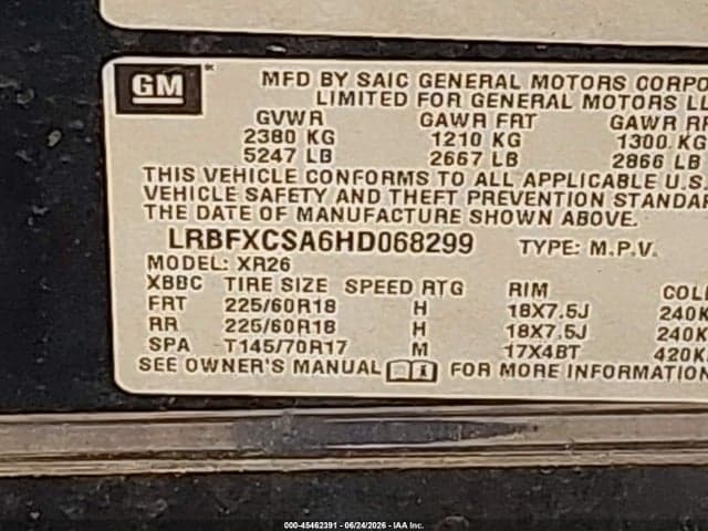 2017 BUICK ENVISION PREFERRED 9