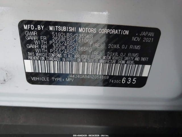2022 MITSUBISHI OUTLANDER BLACK 9