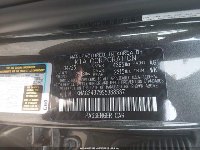 2025 KIA K5 LXS 9