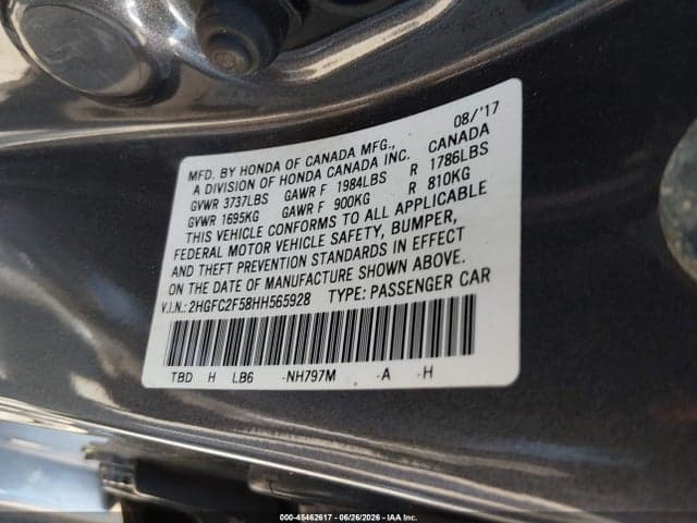 2017 HONDA CIVIC LX 9
