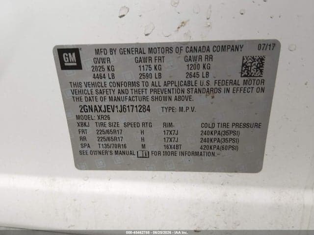 2018 CHEVROLET EQUINOX LT 9