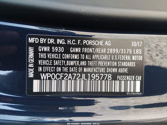 2018 PORSCHE PANAMERA SPORT 9