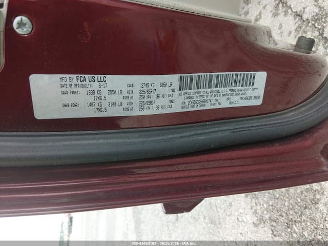 2017 DODGE GRAND CARAVAN SXT 9