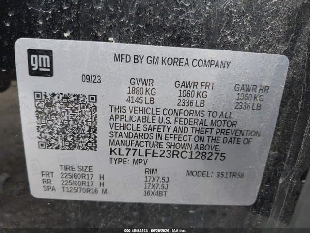 2024 CHEVROLET TRAX FWD SP 9