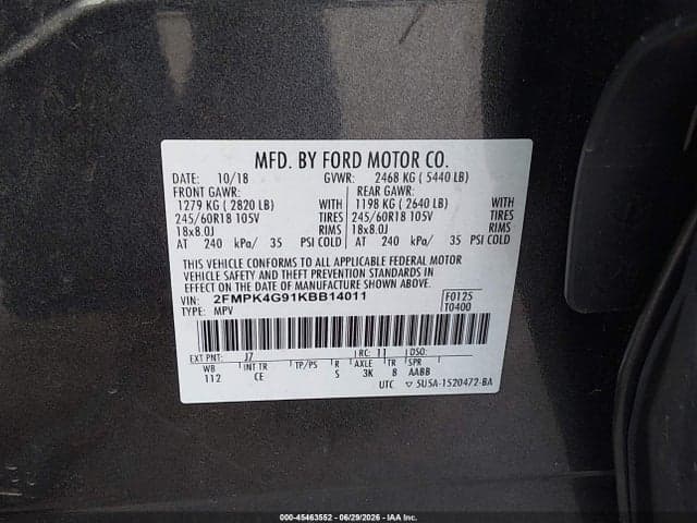 2019 FORD EDGE SE 9