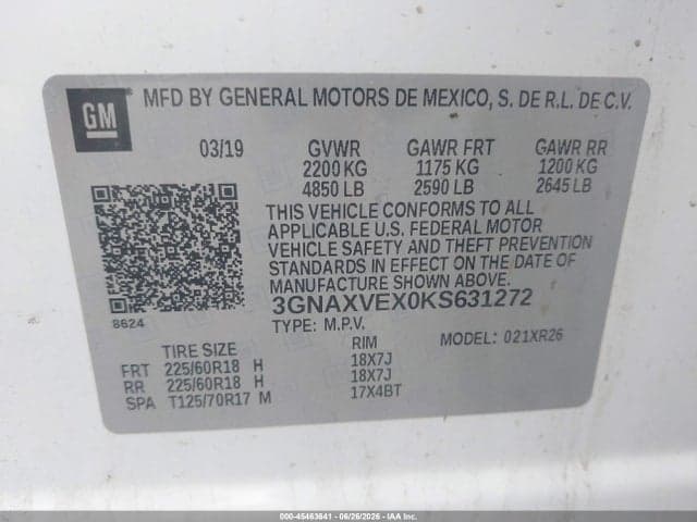 2019 CHEVROLET EQUINOX LT 9
