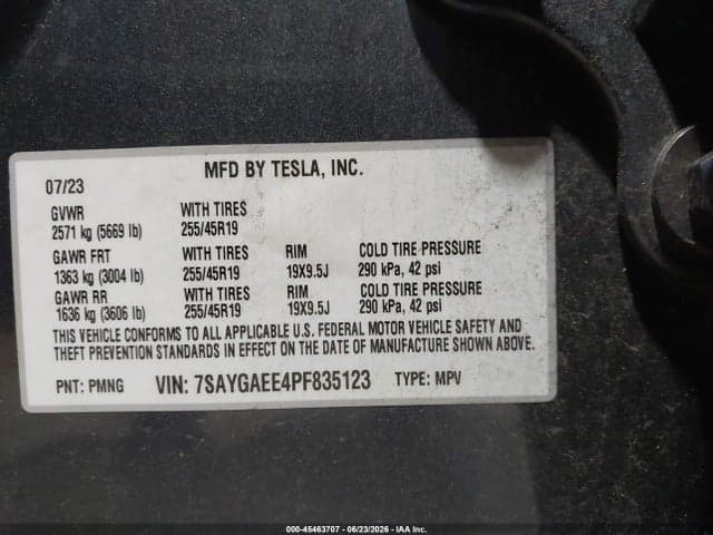 2023 TESLA MODEL Y 10