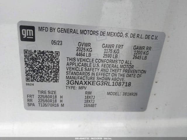 2024 CHEVROLET EQUINOX FWD LT 9