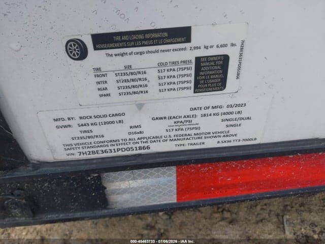 2023 ROCK SOLID CARGO CARGO TRAILER 9