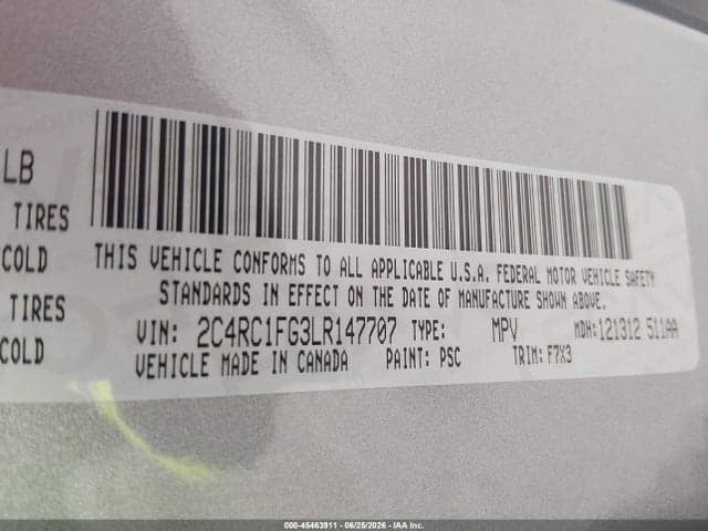 2020 CHRYSLER PACIFICA TOURING 9