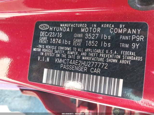 2017 HYUNDAI ACCENT VALUE EDITION 9