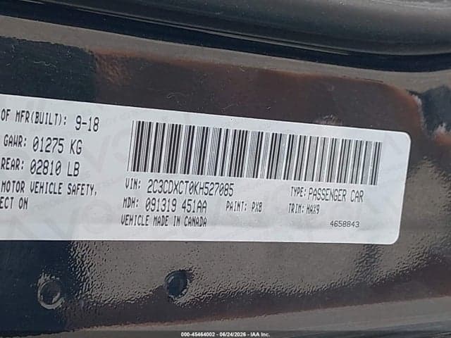 2019 DODGE CHARGER R/T RWD 9