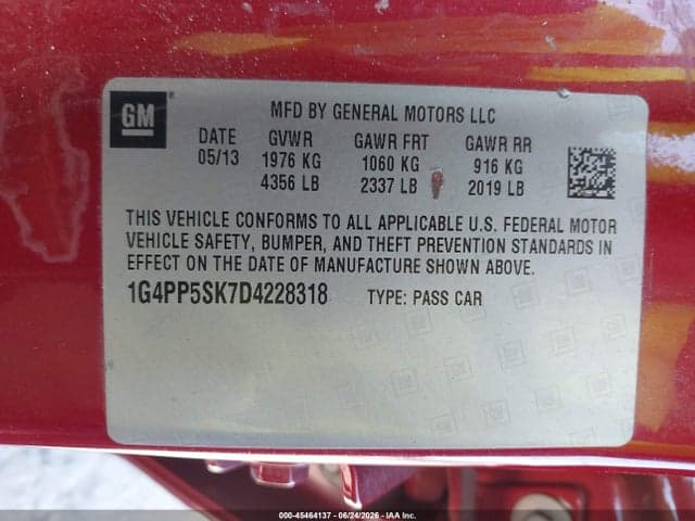 2013 BUICK VERANO 9
