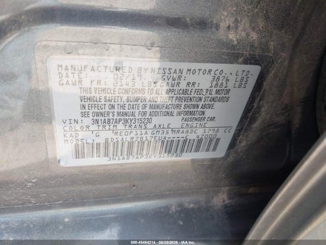 2019 NISSAN SENTRA SR 9