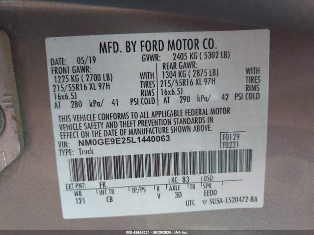 2020 FORD TRANSIT CONNECT XL PASSENGER 9