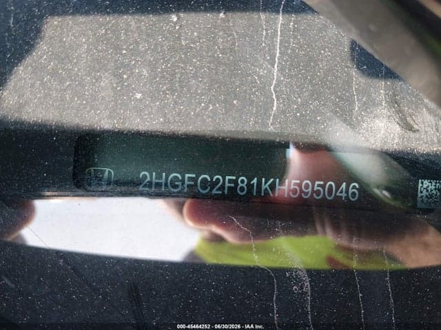 2019 HONDA CIVIC SPORT 9