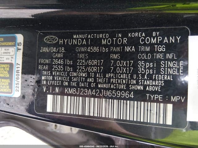 2018 HYUNDAI TUCSON SE 9