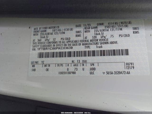 2023 FORD TRANSIT-250 9