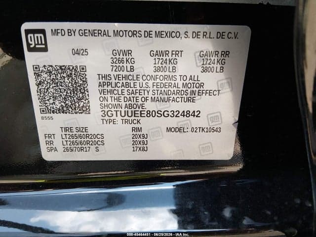 2025 GMC SIERRA 1500 4WD SHORT BOX AT4 9