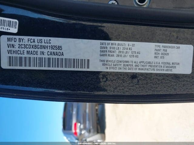 2022 DODGE CHARGER SXT RWD 9