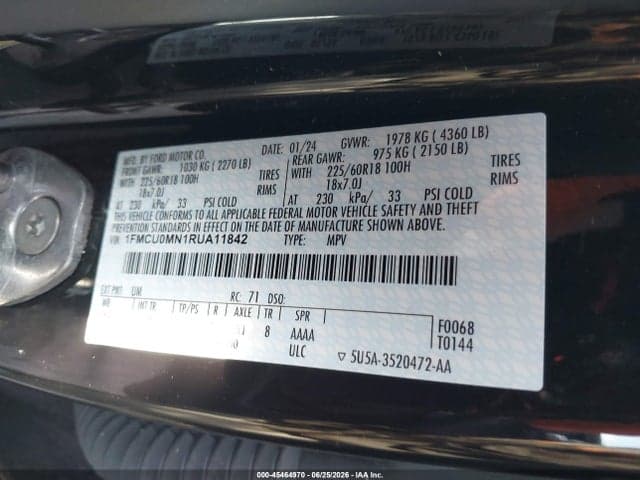2024 FORD ESCAPE ST-LINE 9