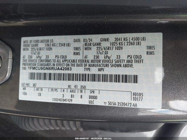 2024 FORD ESCAPE ACTIVE 9