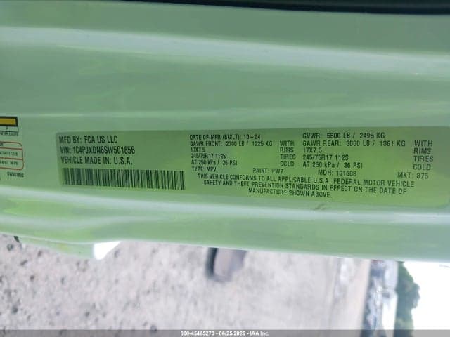 2025 JEEP WRANGLER 4-DOOR SUMMIT 4X4 9