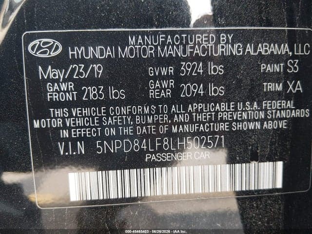 2020 HYUNDAI ELANTRA VALUE EDITION 9