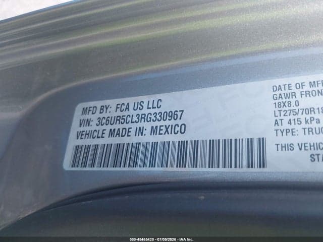 2024 RAM 2500 TRADESMAN 4X4 6'4 BOX 9