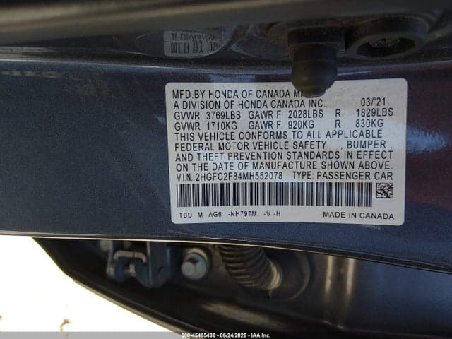 2021 HONDA CIVIC SPORT 9
