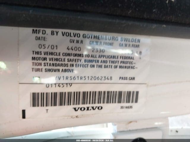 2001 VOLVO S60 2.4 9