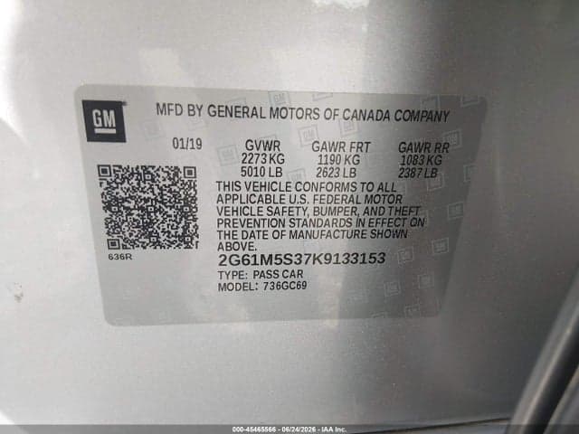 2019 CADILLAC XTS LUXURY 9