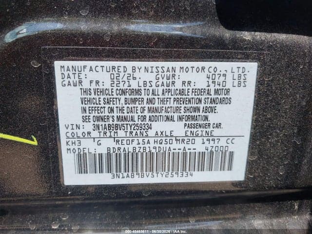 2026 NISSAN SENTRA S 10