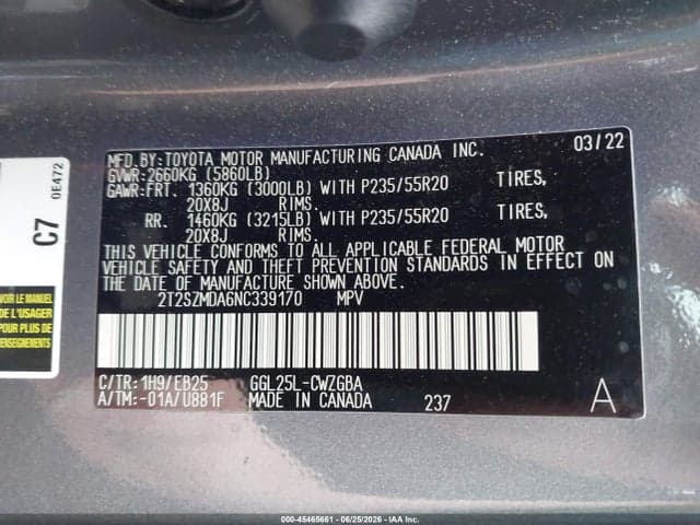 2022 LEXUS RX 350 F SPORT APPEARANCE 9