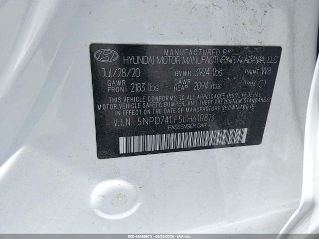 2020 HYUNDAI ELANTRA SE 9
