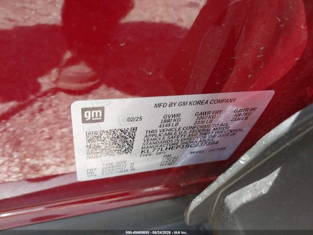 2025 CHEVROLET TRAX FWD LT 9