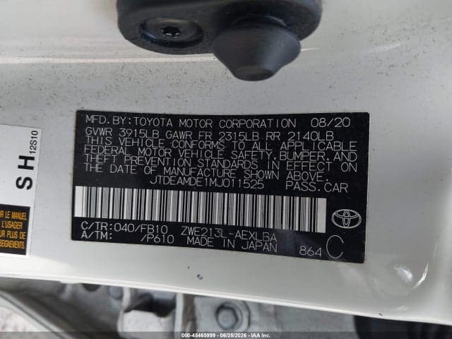 2021 TOYOTA COROLLA HYBRID LE 9