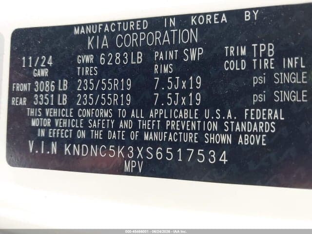 2025 KIA CARNIVAL MPV EX 9