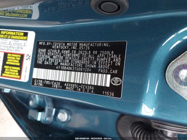 2026 TOYOTA CAMRY SE 9
