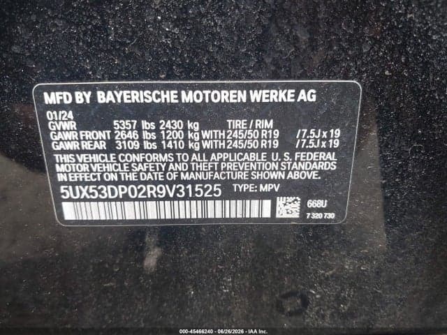 2024 BMW X3 XDRIVE30I 9