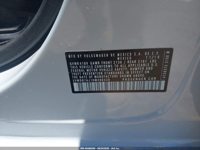 2017 VOLKSWAGEN JETTA 1.4T SE 9