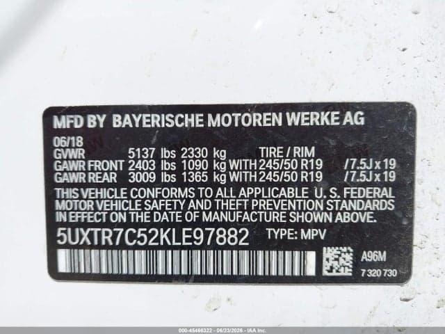 2019 BMW X3 SDRIVE30I 9