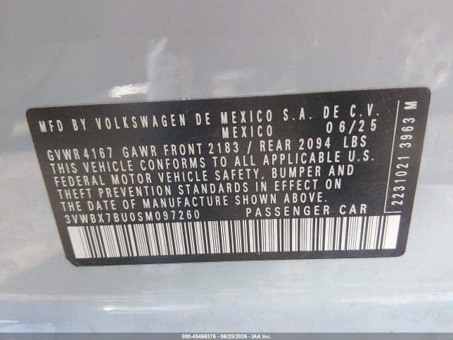 2025 VOLKSWAGEN JETTA 1.5T SPORT 9