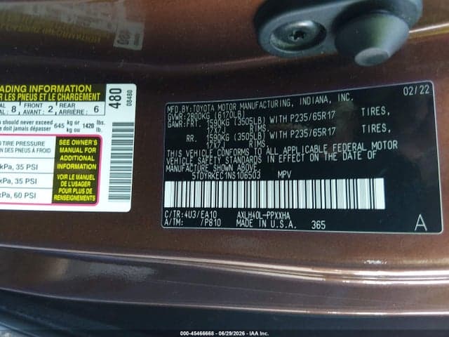 2022 TOYOTA SIENNA XLE 9