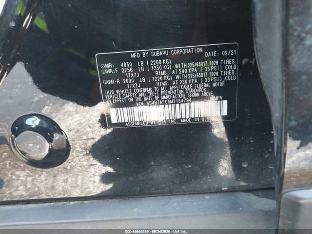 2021 SUBARU OUTBACK PREMIUM 9