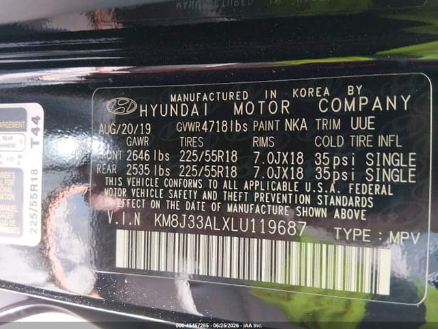 2020 HYUNDAI TUCSON ULTIMATE 9