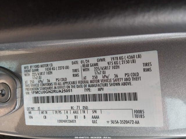2024 FORD ESCAPE ACTIVE 9