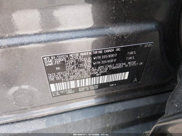 2025 TOYOTA RAV4 LE 9